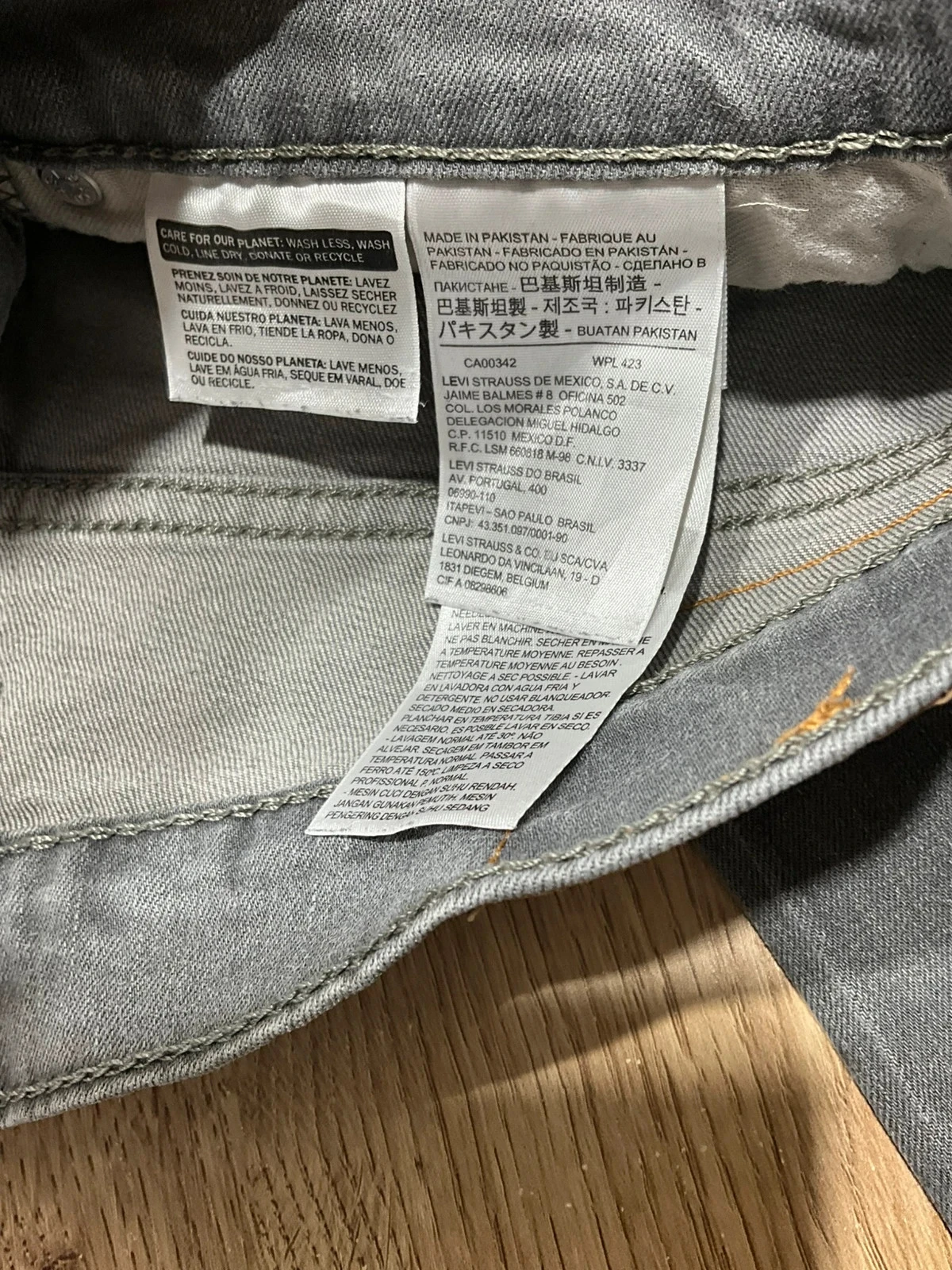 Jean Levi's 511 Coupe Slim W32 L30 Vintage 99% Coton GrisLvh 249 – photo 10